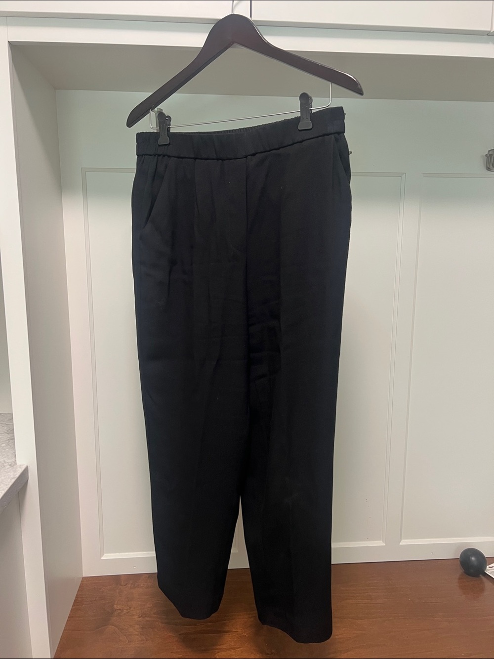 Halogen Black Elastic-Waist Dress Pants